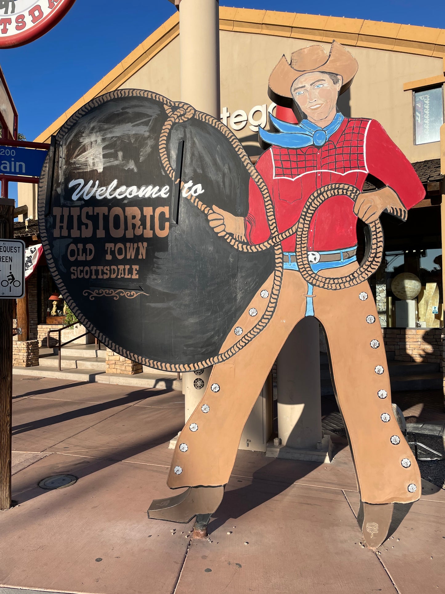 Scottsdale Cowboy - Metal Sculpture