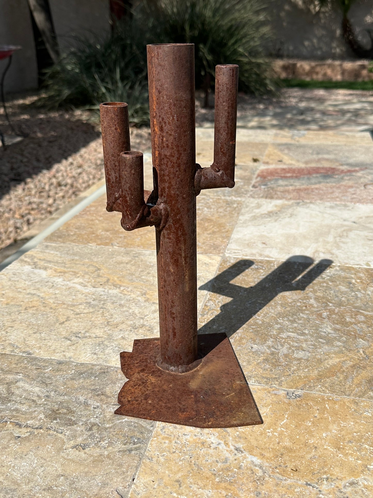 Three Arm Saguaro Cactus Sculpture